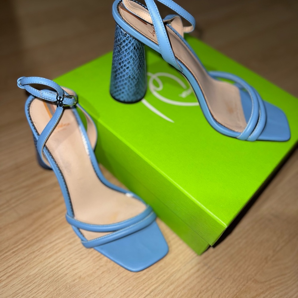 Blue Strappy SAM EDELMAN Heeled Sandals